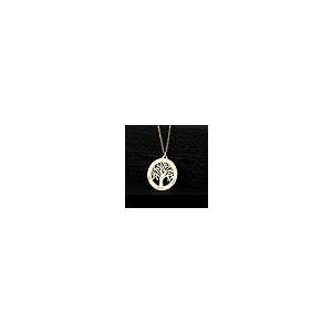 【並行輸入品】GLAVEHO 14K Gold Family Names Tree Necklace Personalized Real Goの画像