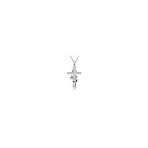 【並行輸入品】Flpruy 誕生フラワーネックレス I Lover You Forever 925スターリングシルバー クロスネックレス レディ_2