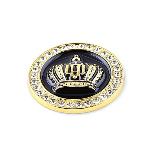 【並行輸入品】2PCS Small Crown Car Emblems Crystal Circular Labeling Princess,の画像