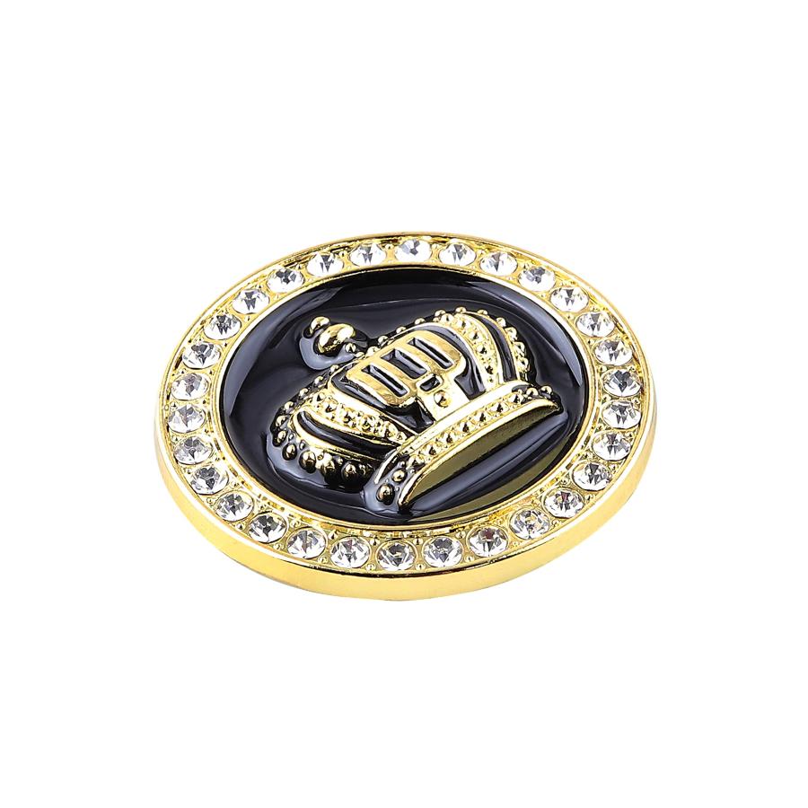 【並行輸入品】2PCS Small Crown Car Emblems Crystal Circular Labeling Princess,の画像