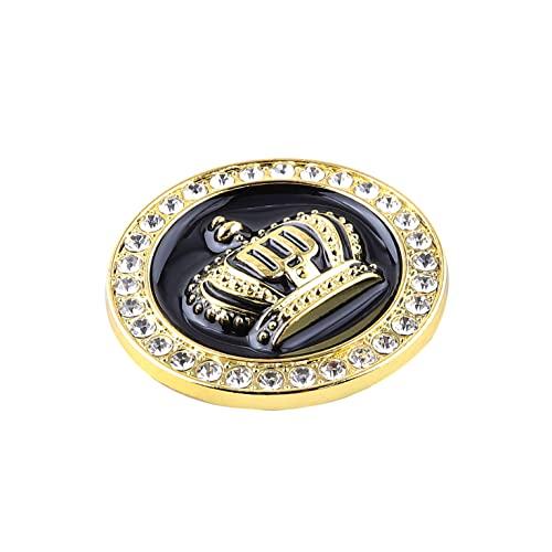 【並行輸入品】2PCS Small Crown Car Emblems Crystal Circular Labeling Princess,の画像