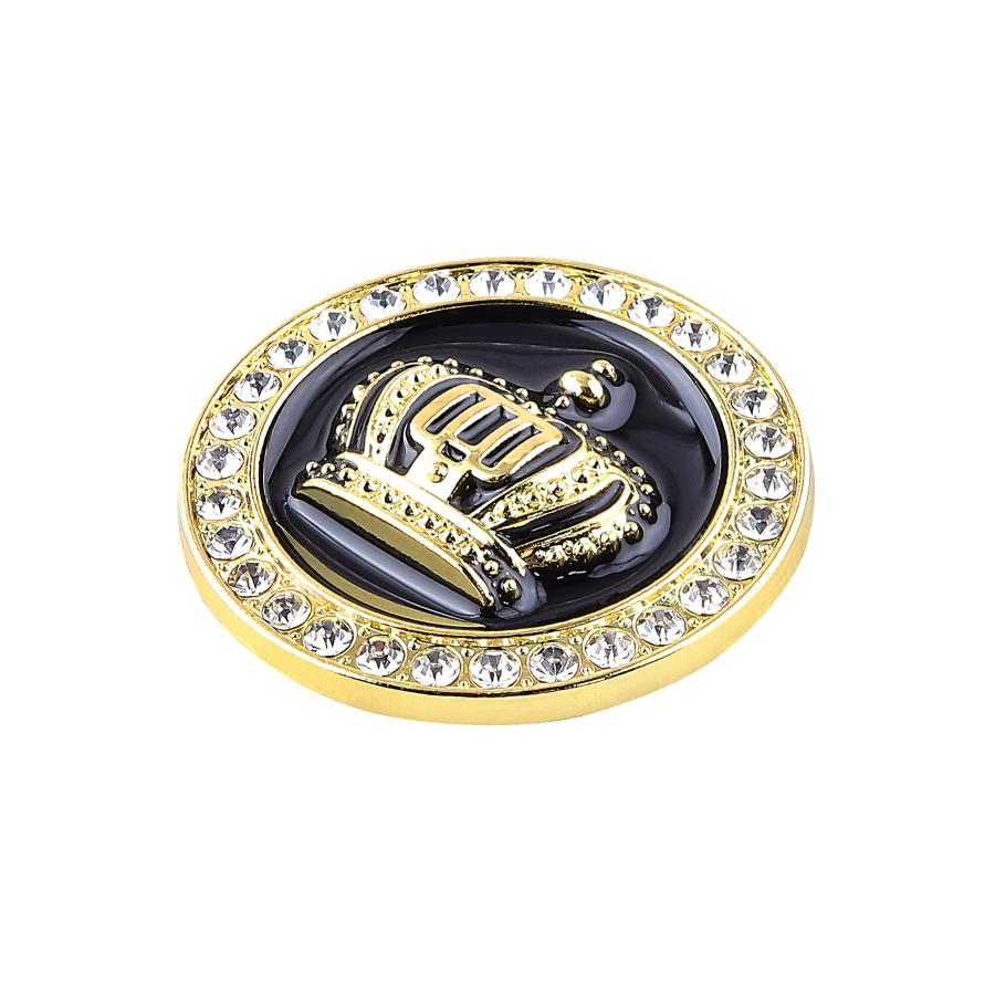 【並行輸入品】2PCS Small Crown Car Emblems Crystal Circular Labeling Princess,の画像