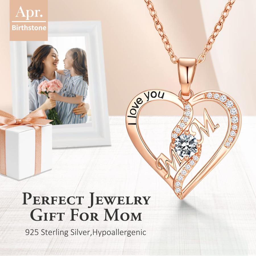 ペンダント 母の日ギフト  メッセージジュエリー 並行輸入品】DFUNH 母の日のギフト 母と女性への誕生日