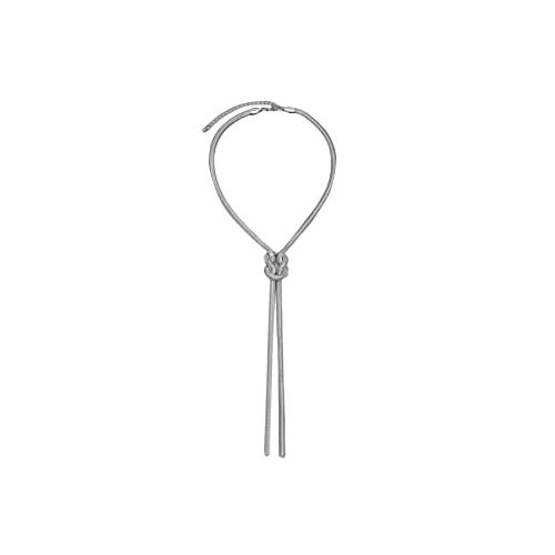 【並行輸入品】WDIRARA レディース ツイスト Y ラリアット ネックレス ロングスネークチェーンネックレス， One Size， 鉄， 宝_1