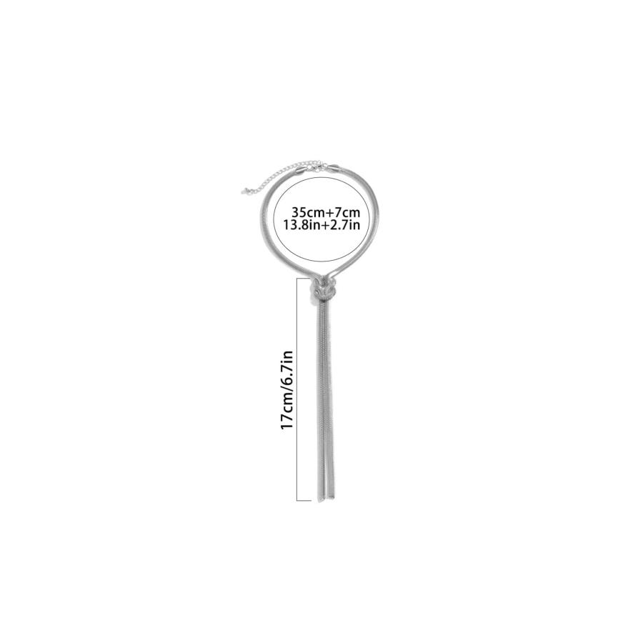 【並行輸入品】WDIRARA レディース ツイスト Y ラリアット ネックレス ロングスネークチェーンネックレス， One Size， 鉄， 宝_9