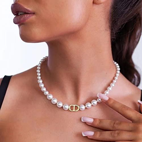 【並行輸入品】Obenie 2PCS Pearl Necklace Set， Artificial Pearl Necklace， Pearl_9