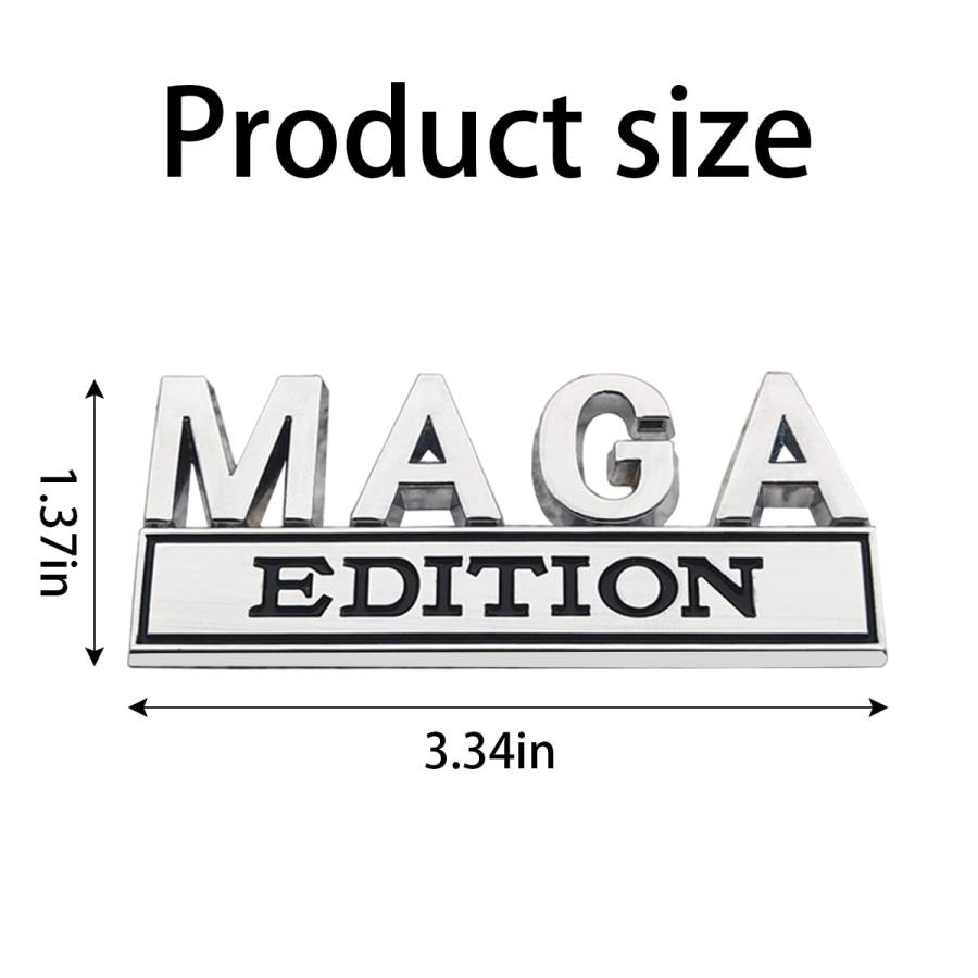 【並行輸入品】AICEL MAGA Edition Car Emblem, 3D Fender Metal Badge Decal Replaの画像