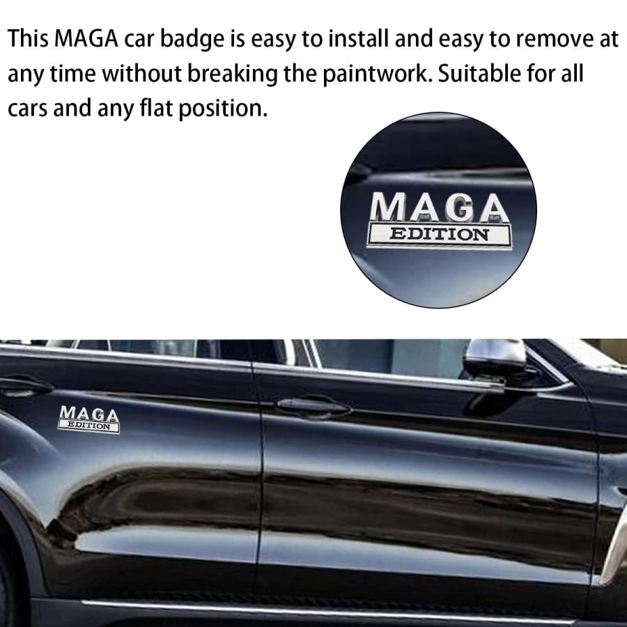 【並行輸入品】AICEL MAGA Edition Car Emblem, 3D Fender Metal Badge Decal Replaの画像