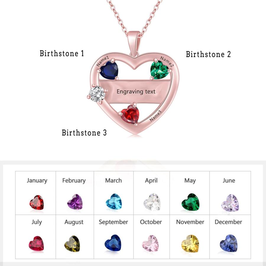【並行輸入品】BETHZA Rose Gold Mother Necklace for Women Personal Mothers Dayの画像