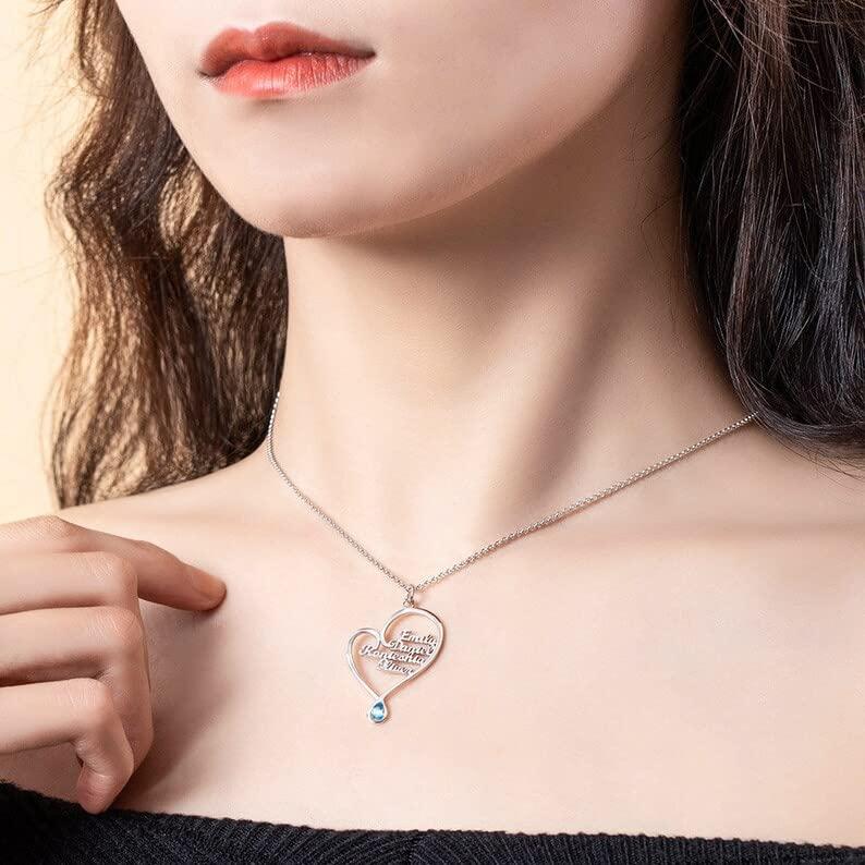 【並行輸入品】MUUYON 14K Gold Name Necklace for Women, 10K/14K/18K Gold Birthsの画像