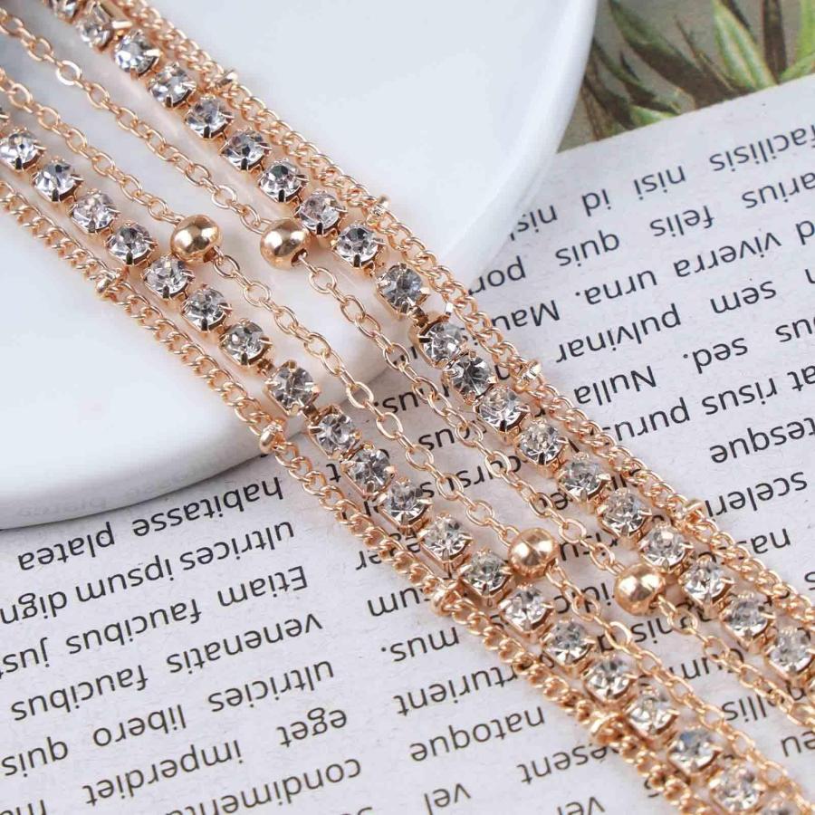 クリスタルストーン ネックレス　テニスチェーンネックレス KRKC & COヒップホップネックレストップセールカラーアイス