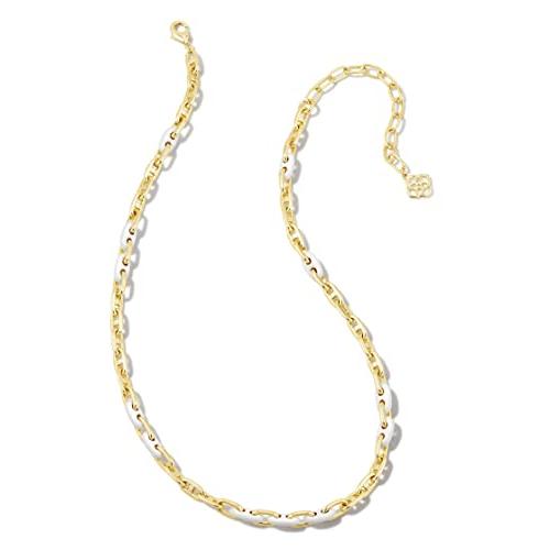 【並行輸入品】Kendra Scott ベイリーチェーンネックレス ゴールドホワイトミックス ワンサイズ， One Size Kendra Sc_1