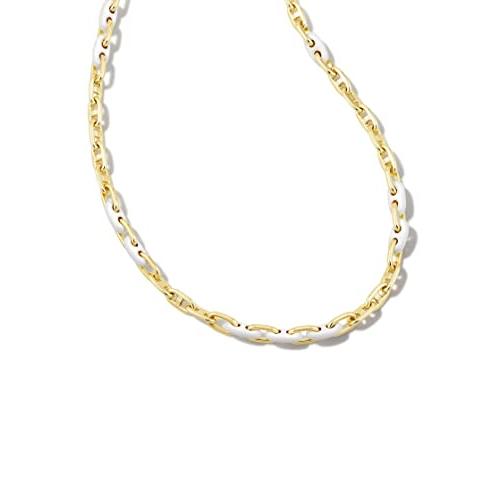 【並行輸入品】Kendra Scott ベイリーチェーンネックレス ゴールドホワイトミックス ワンサイズ， One Size Kendra Sc_4
