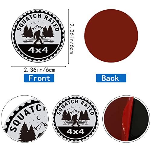 【並行輸入品】Bigfoot バッジ 定格カーエンブレム Squatch 4 x 4 メタル自動車バッジ 4Dメタルカーバッジ エンブレム ラウの画像