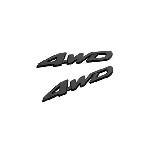 【並行輸入品】2 Pcs 3D Metal 4WD Emblem Hood Truck Door Side Fender Lift Doorの画像