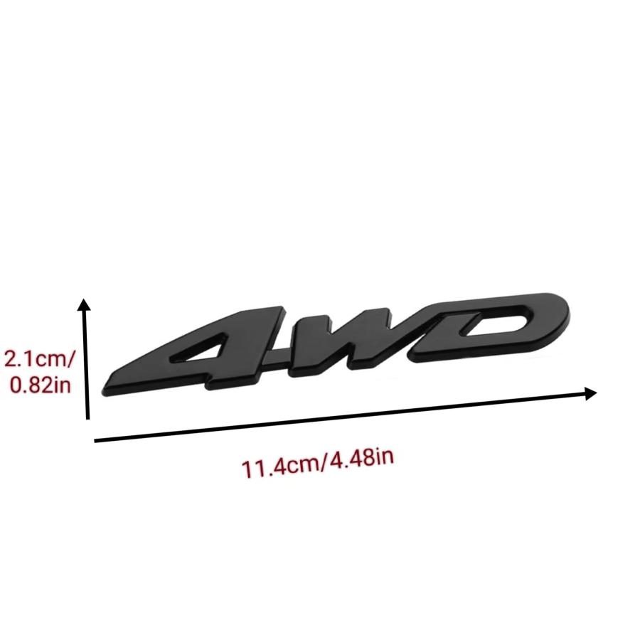 【並行輸入品】2 Pcs 3D Metal 4WD Emblem Hood Truck Door Side Fender Lift Doorの画像