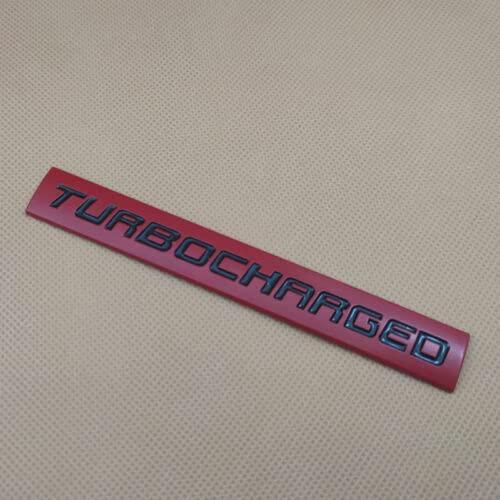 【並行輸入品】1x TURBOCHARGED Badge 3D Metal Turbocharged Engine Fender Emblemの画像