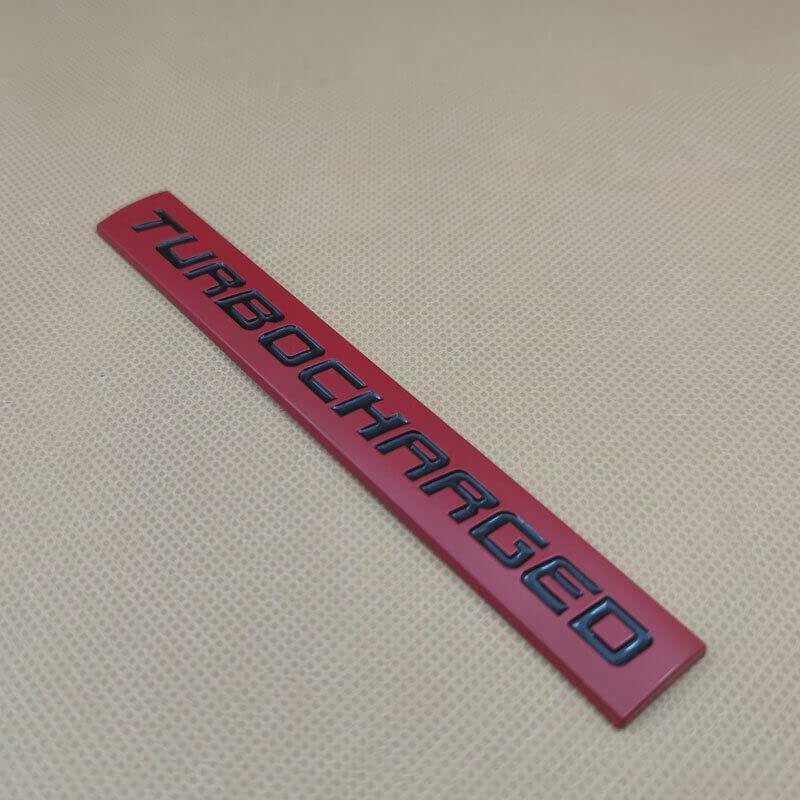 【並行輸入品】1x TURBOCHARGED Badge 3D Metal Turbocharged Engine Fender Emblemの画像