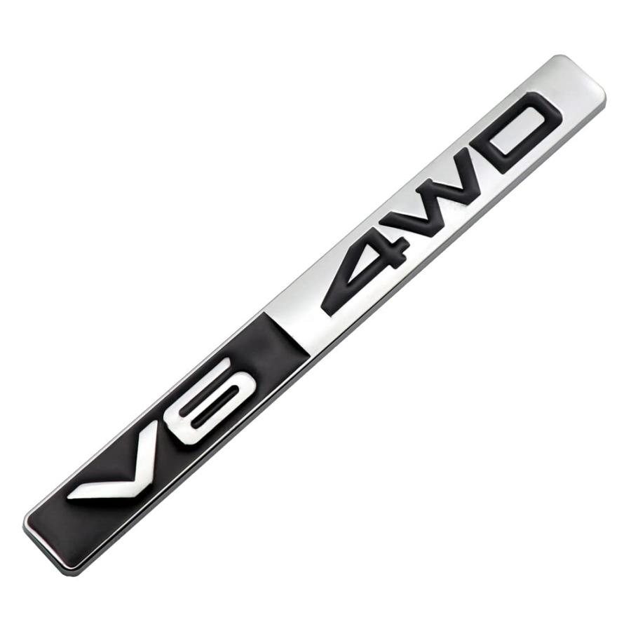 【並行輸入品】1X Metal V6 4WD Emblem Sticker Trunk Tailgate Sport Auto Badge 3の画像