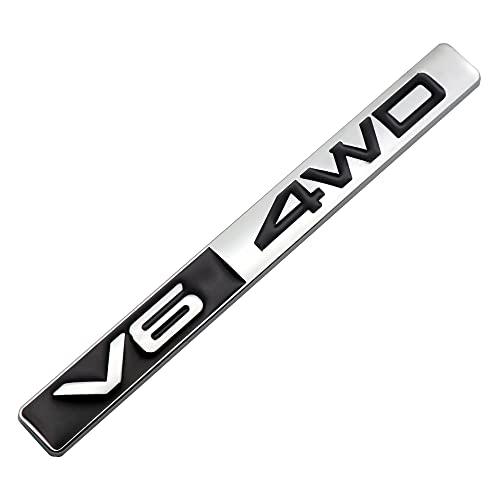 【並行輸入品】1X Metal V6 4WD Emblem Sticker Trunk Tailgate Sport Auto Badge 3の画像
