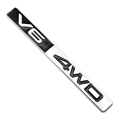 【並行輸入品】1X Metal V6 4WD Emblem Sticker Trunk Tailgate Sport Auto Badge 3の画像
