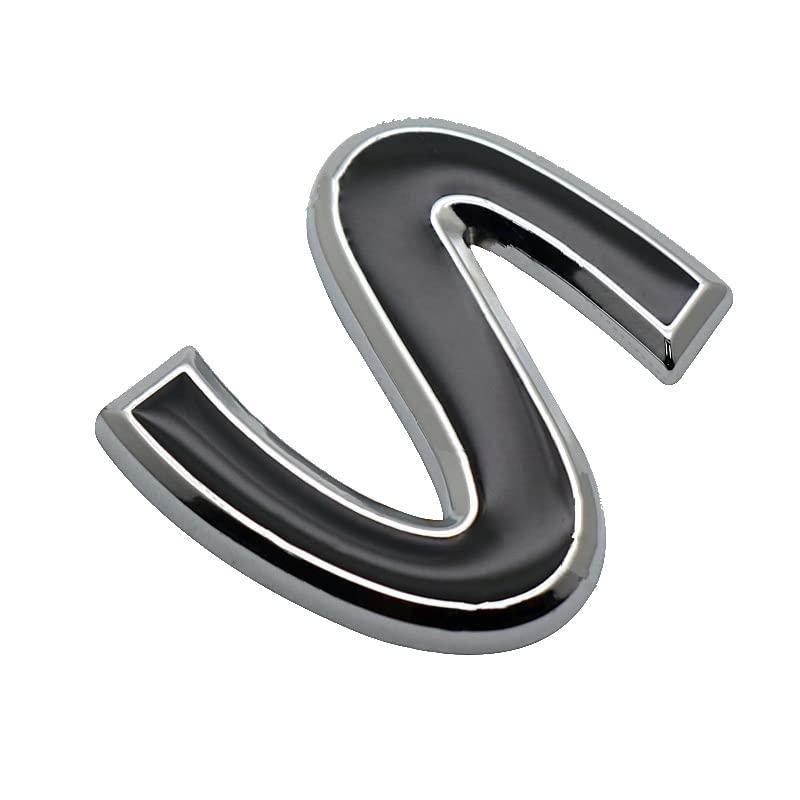 【並行輸入品】1x S Emblem 3D Metal Badge Sticker Letter Replacement for Q50 Q5の画像