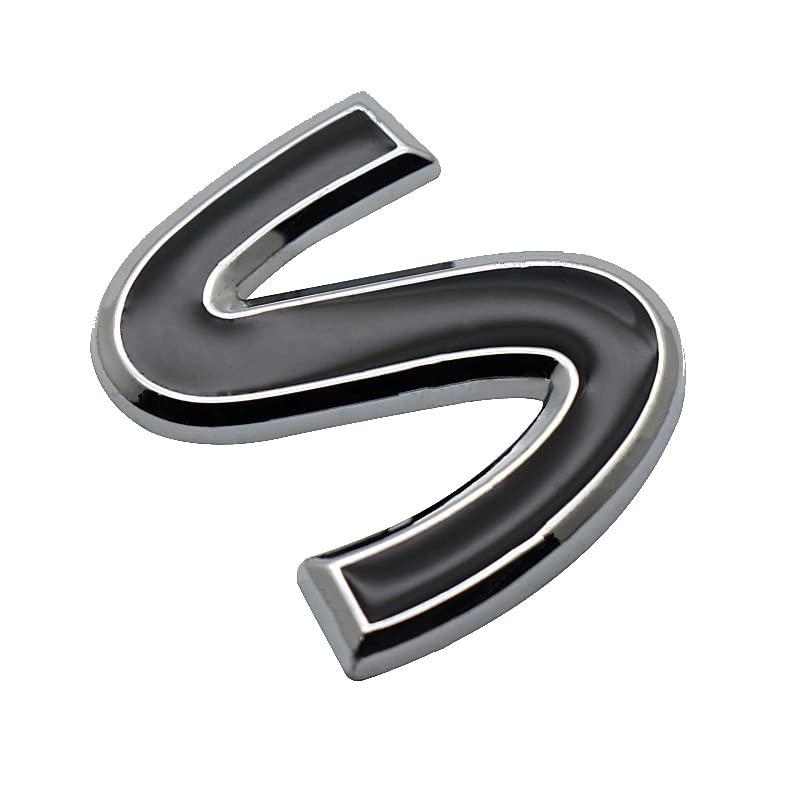 【並行輸入品】1x S Emblem 3D Metal Badge Sticker Letter Replacement for Q50 Q5の画像