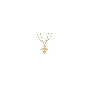 【並行輸入品】Sajayea エチオピア十字架ネックレス 24Kゴールドメッキ ペンダント ハベシャジュエリー レディース コプト十字架ジュエリ