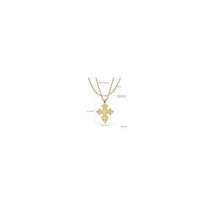 【並行輸入品】Sajayea エチオピア十字架ネックレス 24Kゴールドメッキ ペンダント ハベシャジュエリー レディース コプト十字架ジュエリ