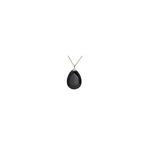 ブラックオニキス大珠ファセットネックレス46センチ　14ミリ 並行輸入品】Paialco ファセットカット ブラックオニキス 黒曜石