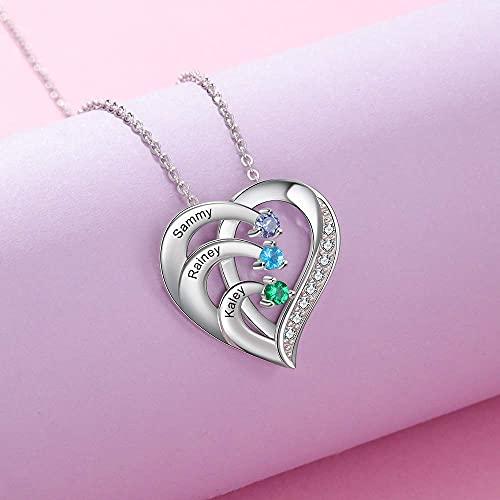 【並行輸入品】CTIEIP 10K 14K 18K Gold Natural Diamonds and 2 5 Birthstones Heaの画像