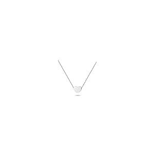 【並行輸入品】Aufien 14K ホワイトゴールドメッキ 小さなハートネックレス | 上品なネックレス レディース ティーン ガールズ | パ