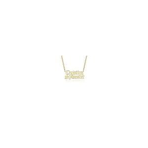 【並行輸入品】MUUYON 14K Gold Name Necklace Personalized for Women, 10K/14K/18の画像