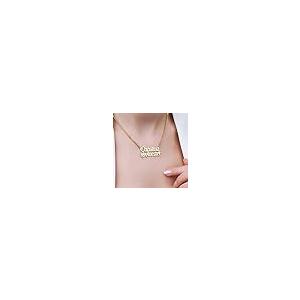 【並行輸入品】MUUYON 14K Gold Name Necklace Personalized for Women, 10K/14K/18の画像
