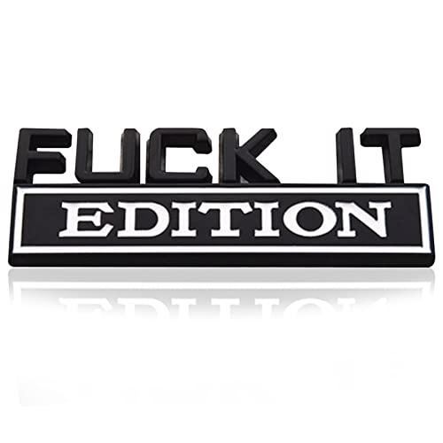 【並行輸入品】Pincuttee Car Bumper Emblem Stickers,Fuck IT Edition Emblems forの画像