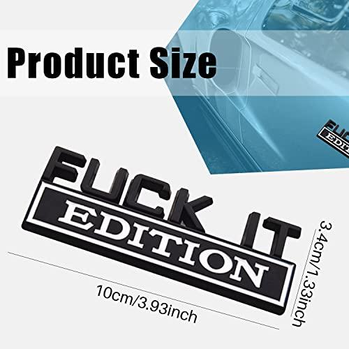 【並行輸入品】Pincuttee Car Bumper Emblem Stickers,Fuck IT Edition Emblems forの画像