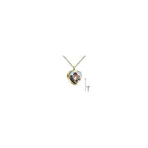 【並行輸入品】MUUYON 14K Gold Photo Urn Necklace for Ashes, 10K/14K/18K Gold Nの画像