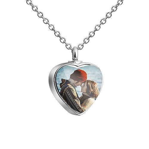 【並行輸入品】MUUYON 14K Gold Photo Urn Necklace for Ashes, 10K/14K/18K Gold Nの画像
