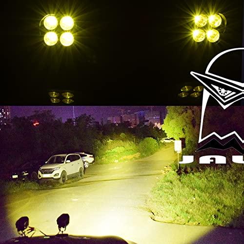 【並行輸入品】JALN7 LED Driving Lights 3 Inch 4X4 Amber Fog Brim Lamp Motorcyc_7