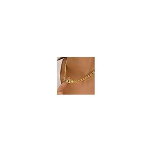 【並行輸入品】YtrKiasy Gold Necklace for Women Girls 8mm Width Stainless Steel_8