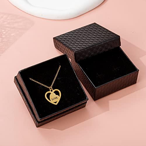 【並行輸入品】MULTIONS Dainty Gold Necklace for Women，18K Real Gold Plated Lon_7