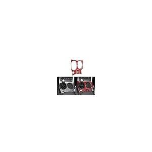 【並行輸入品】PJFUS Auto Inner Center Console Real Red Carbon Fiber Gear Shiftの画像