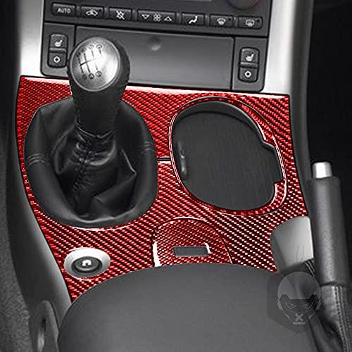 【並行輸入品】PJFUS Auto Inner Center Console Real Red Carbon Fiber Gear Shiftの画像