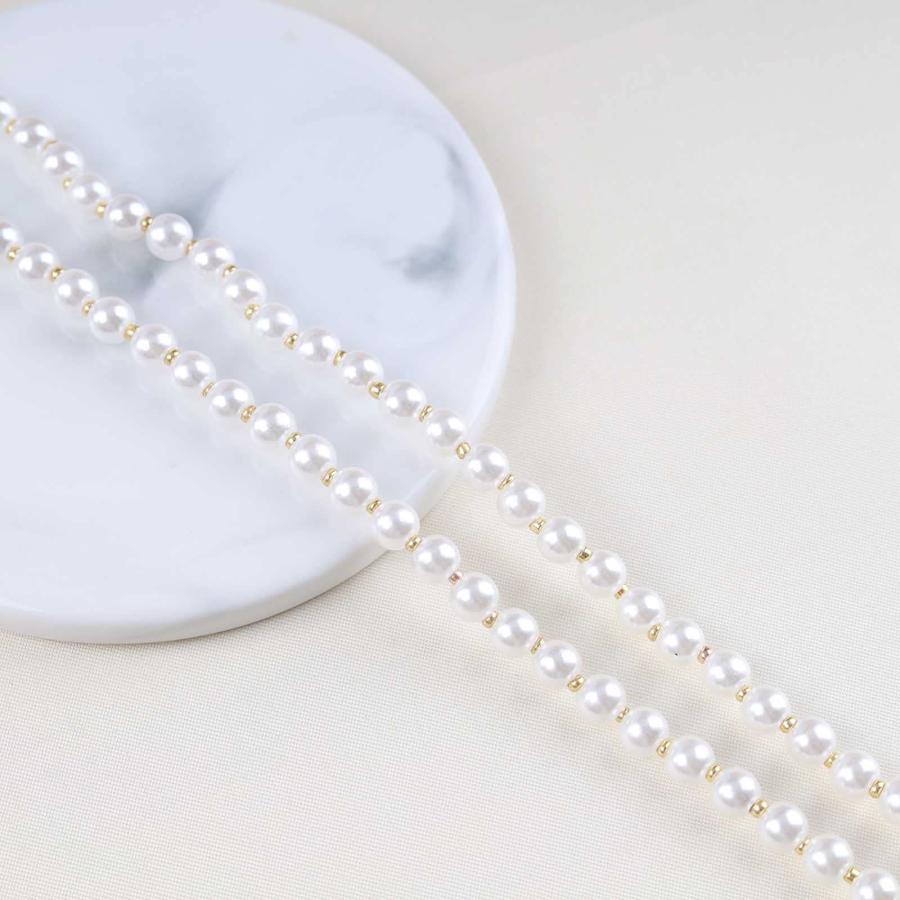 【並行輸入品】Allereyae ビンテージパールチョーカーネックレス ラブハートペンダントネックレス マザーオブパールハートネックレス ボーホ_9