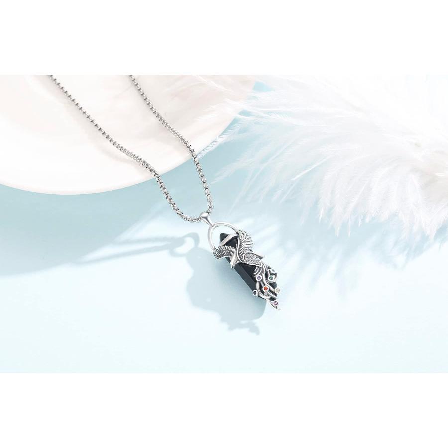 並行輸入品】蓮と葉 フェニックスネックレス 925スターリングシルバー 