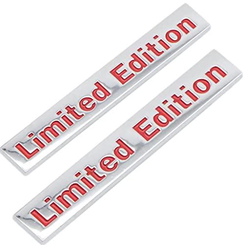 【並行輸入品】YUGEYE 2PCS Chrome Metal Limited Edition Logo Emblem Auto Badgeの画像