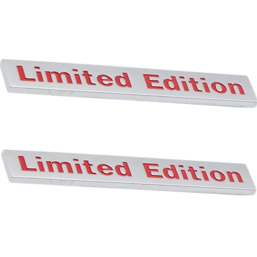【並行輸入品】YUGEYE 2PCS Chrome Metal Limited Edition Logo Emblem Auto Badgeの画像