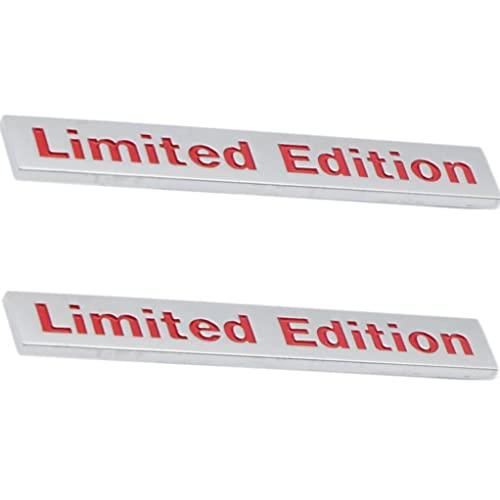 【並行輸入品】YUGEYE 2PCS Chrome Metal Limited Edition Logo Emblem Auto Badgeの画像
