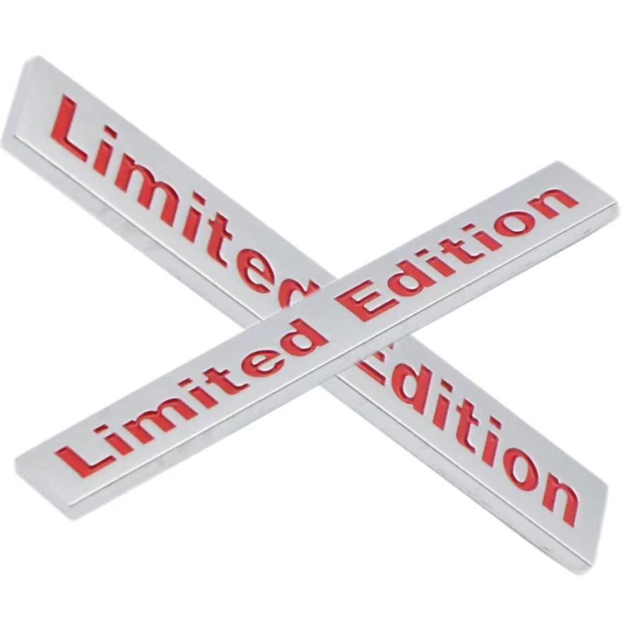 【並行輸入品】YUGEYE 2PCS Chrome Metal Limited Edition Logo Emblem Auto Badgeの画像