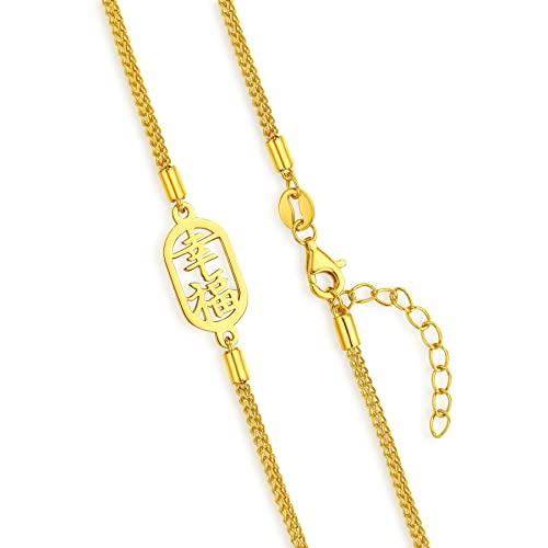 【並行輸入品】CHOW TAI FOOK 999 24K Pure Gold Greetings Tag Chopin Braceletの画像
